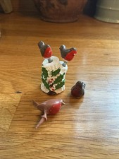 Vintage Robins Christmas Cake Decorations