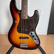 Fender Japan Jazz Bass Sunburst Duncan PU Electric Bass Guitar Used w/Gig Bag