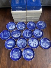 Royal Copenhagen Christmas Plates X 14 .
