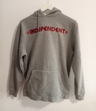 Independent Truck Kangaroo Pouch Skateboard Hoodie - Size Small - Grey