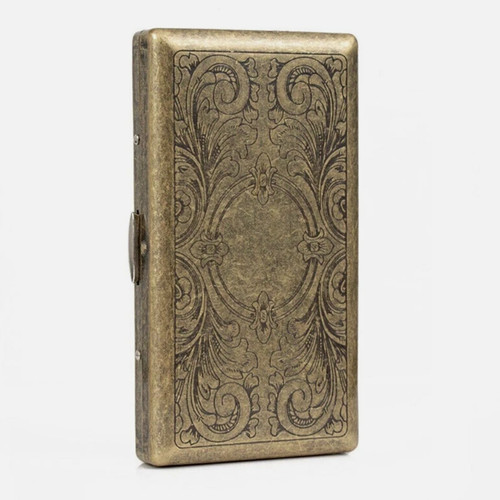 Retro cigarette case - box, gold