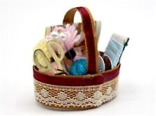 Dolls House Basket of Knitting