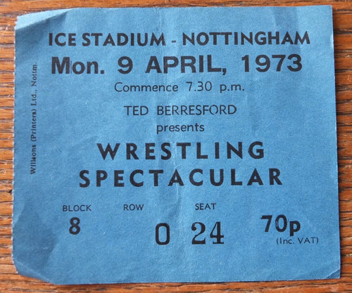 Wrestling british event ticket - british,