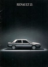 Renault 25 Early-Mid 1985 UK Market Sales Brochure V6 Injection GTX GTS TS