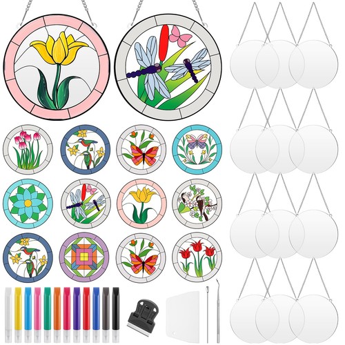 47pcs stained glass - 47pcs,