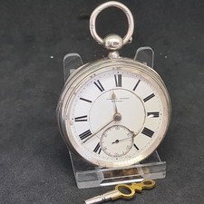 Antique Solid Silver Fusee Joseph Moore Kendal Pocket Watch 1884 W/O Ref4080