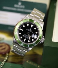 Rolex Submariner ‘Kermit’ | 16610LV | RANDOM SERIAL | Unpolished | Full Uk Set