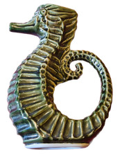 Vintage Bristow  Malta Pottery  Seahorse Jug Vase 26 cm High Large Ceramic Jug