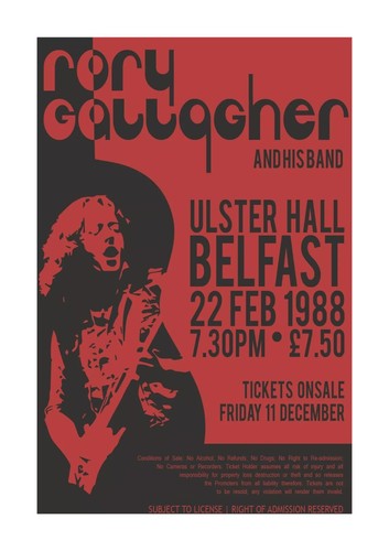 Rory gallagher concert poster - rory,