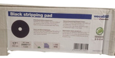 5 x 17" Floor Polisher Black Stripping Pads -