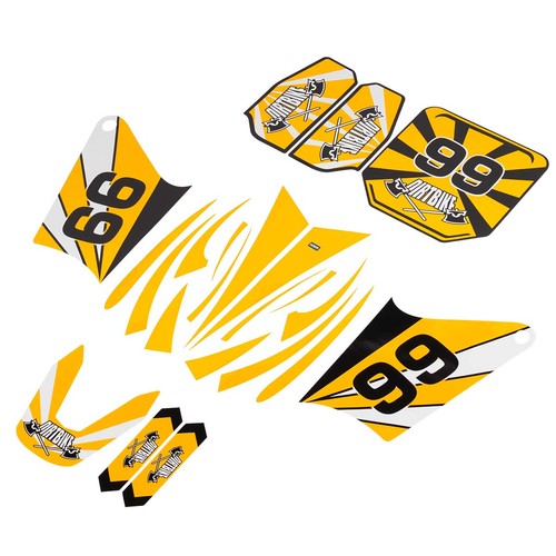 Top sticker set yellow - sticker,