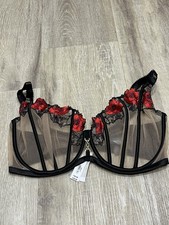 Ann Summers Caged Rose Black