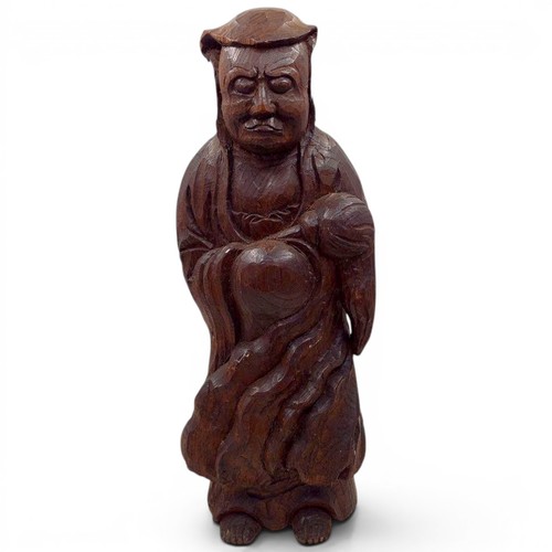 Vintage japanese wood daruma - vintage,