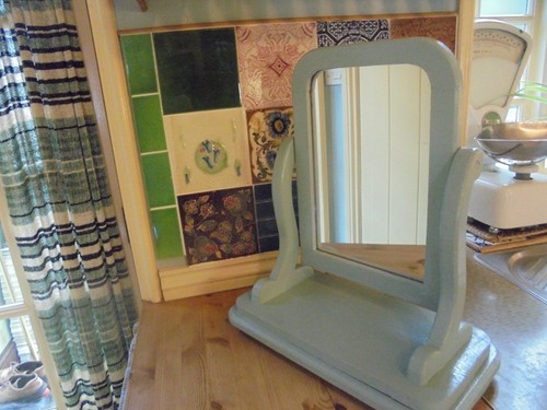 Vintage painted mirror a - vintage, on
