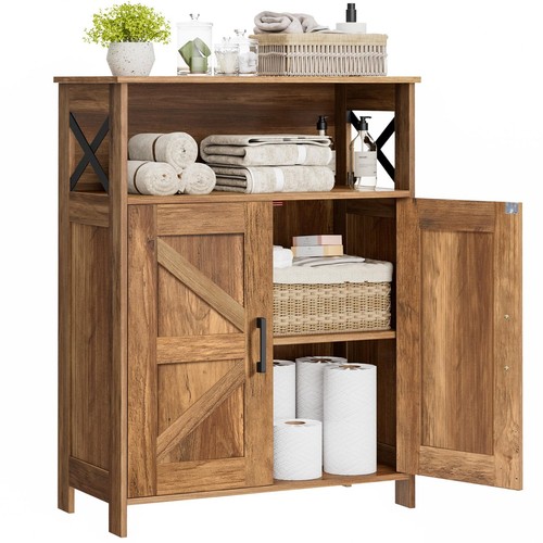 Farmhouse bathroom storage - farmhouse,