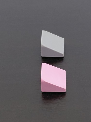 Lego roof tile 1x1x2 abs - lego, 1x1x2/3