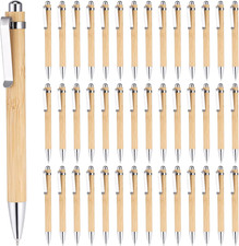 40 Pack Bamboo Ballpoint Pens
