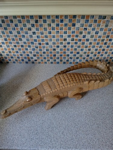 Wooden alligator crocodile - wooden,