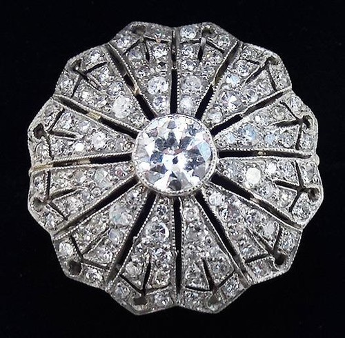 Gorgeous art deco platinum