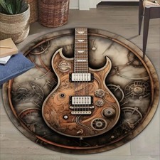 1pc Vintage Guitar Print Area