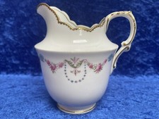 SAMPSON BRIDGWOOD China, Pink Rose Garlands, Milk Jug/Creamer #7700 c.1910