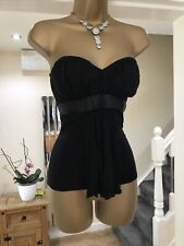 RARE ❤️ vintage Morgan de Toi Y2k 90s 00s jersey drape bandeau stretchy top 6 8