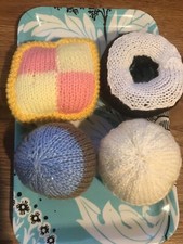 Hand knitted toy cake - 4,
