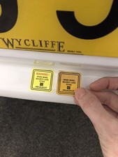 Peugeot 106 / 306 Wheel Lock Stickers (ONLY 6  Remaining)