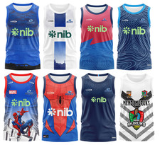 RUGBY MEN's SINGLET NRL BLUES ARMY SUPER VEST TRAINING S-5XL JERSEYS