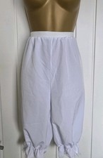 Victorian Style white knickerbockers bloomers steampunk saloon girl size 10