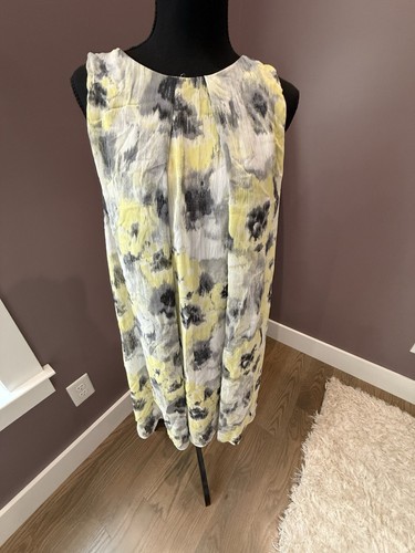 Msk yellow floral chiffon - yellow,