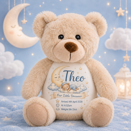 Personalised new baby - new, teddy