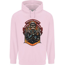 Motorbike Chopper Rebels Bikers Beers Mens 80% Cotton Hoodie