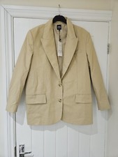Zara Mens Blazer Cream Beige