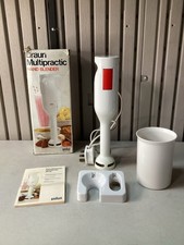 Braun Vintage Multipractic Hand Blender MR30 With Wall Holder & Mixing Beaker.