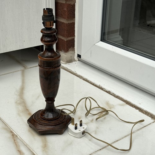 Wooden table lamp - -, 36cm