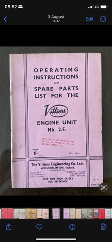 Villiers operating - villiers,