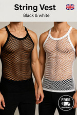 Men's String Mesh Vest XL 100%