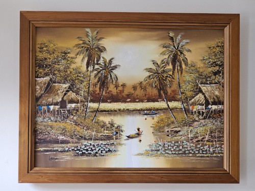 Oil painting canvas - on,
