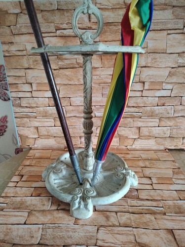 Vintage cast iron umbrella - vintage,