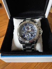Men's Rare July 2007 Seiko Velatura Chronograph 7T42 10ATM Yacht Timer + Alarm