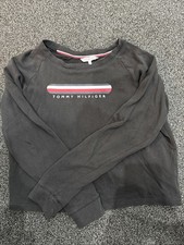 Tommy Hilfiger Ladies Jumper Size S Black Cotton Blend