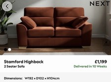 NEXT Stamford Highback Sofa