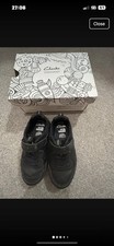 Clark's  black School Shoes 7.5G