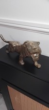 VINTAGE HOLLOW CAST BRASS TIGER