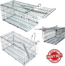 Heavy Duty Rat Trap Mouse Catcher Humane Pest Rodent Mice Vermin Bait Cage UK
