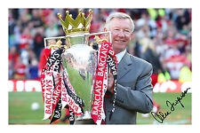 Sir Alex Ferguson Signed Autograph Photo Print Manchester United Fergie Man Utd