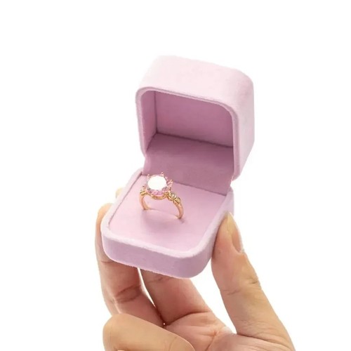 Velvet jewellery box - jewellery, ring