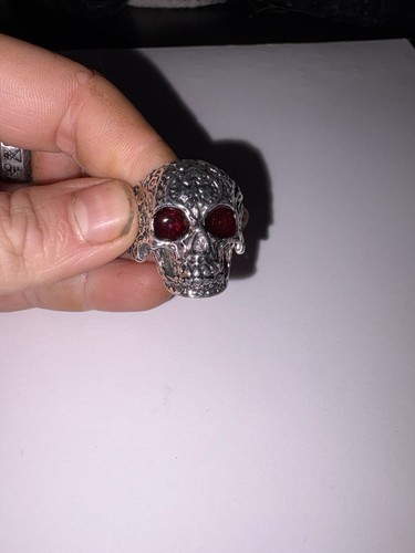 Men small skull with red - men’s,