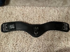 Fairfax Dressage Girth Black Leather 30 inch used condition 